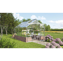 Serre Vitavia Cassandra 9900 verre de sécurité trempé 3 mm 257x385 cm aluminium