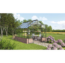 Serre Vitavia Cassandra 9900 verre de sécurité trempé 3 mm 257x385 cm noire