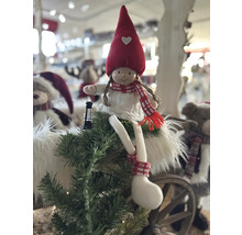 Poupée décorative en tissu avec bonnet et écharpe comme décoration de Noël