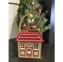 Dekorative Lebkuchenhaus-Laterne mit Tragegriff