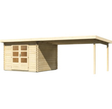 Abri de jardin en bois avec annexe