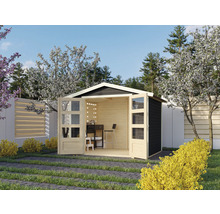 Abri de jardin Karibu Telse 3 272 x 210 cm gris terre cuite