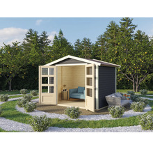 Abri de jardin Karibu Telse 4 272 x 282 cm gris terre cuite