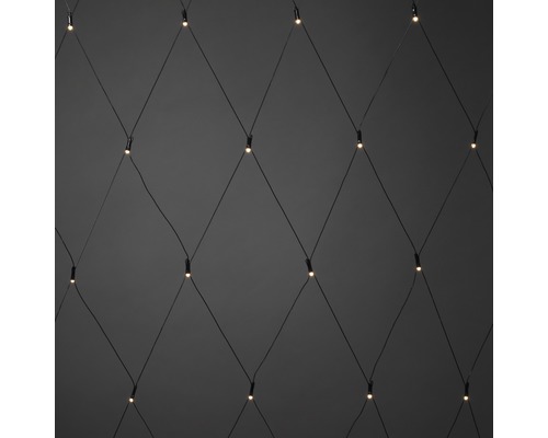 Guirlande lumineuse filet LED Konstsmide 1,5 m + longueur du câble 10 m 120 Micro LED couleur d'éclairage blanc chaud à intensité lumineuse variable Guirlande lumineuse en filet