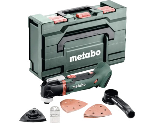 Outil multifonction Metabo dans une mallette avec accessoires