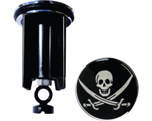 Bouchon excentrique Tête de mort 19039 8 Support de pommeau de douche avec motif de tête de mort