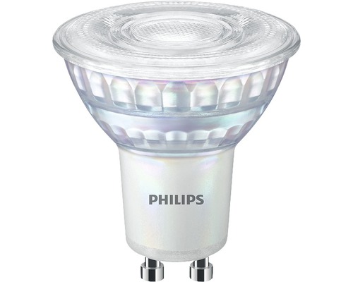 Ampoule à réflecteur LED à intensité lumineuse variable PAR16 GU10/6,2W(80W) 575 lm 2200 K + 2700 K blanc chaud Ampoule LED GU10 Philips
