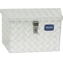 Werkzeugkiste aus Aluminium mit Riffelblechmuster und Verschluss