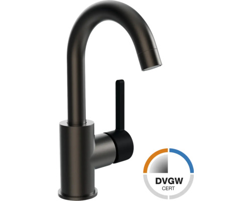 Robinet de lavabo Jungborn OMEGA certifié DVGW graphite mat