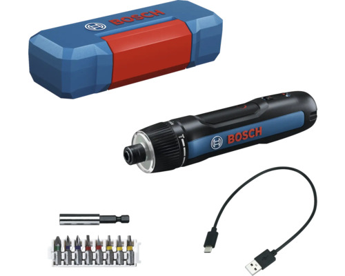 Bosch Professional Visseuse sans fil Bosch GO 3 avec compris kit d'embouts et câble de charge