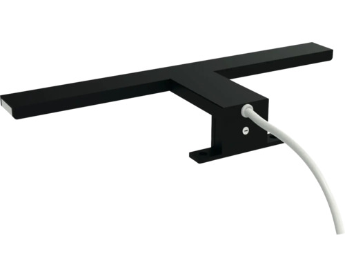 Luminaire LED apparent noir avec câble d''alimentation