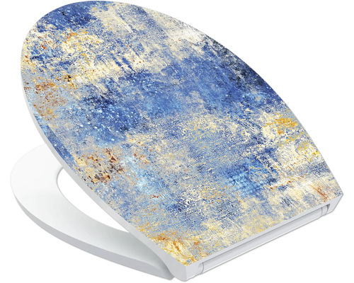 Abattant de WC avec motif abstrait