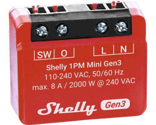 Shelly 1PM Mini Gen3 Relais zur Hausautomation