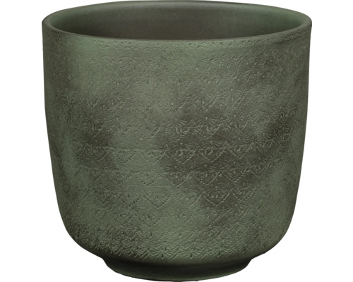 Cache pot Vichy Ø 15 H 13 cm vert