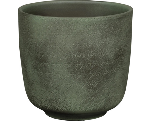 Cache pot Vichy Ø 20 H 18 cm vert