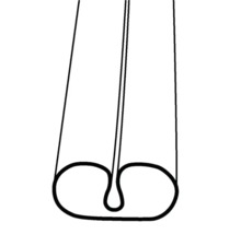 Querschnitt eines Heizkabels mit zwei Adern