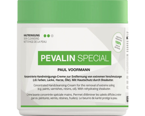 Crème de nettoyage pour les mains Pevalin Special boîte de 500 ml Crème lavante pour les mains Pevalin Special pour éliminer les salissures extrêmes