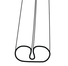 Querschnitt eines Drei-Kammer-Dichtungsprofils