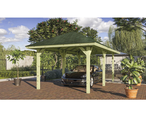 Pavillon Karibu Classic Achtrup 2 im Set 265x517 cm kesseldruckimprägniert