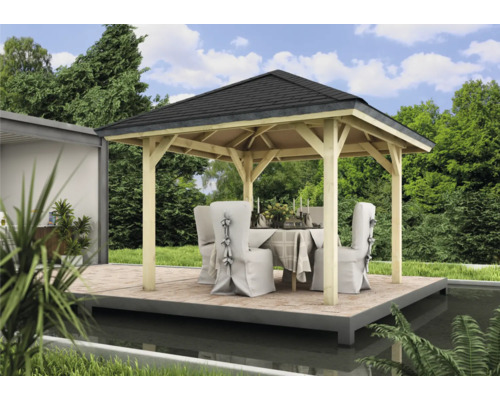 Pavillon Karibu Classic Achtrup 1 265x265 cm kesseldruckimprägniert