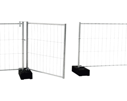 Clôture de chantier avec grillage et pied