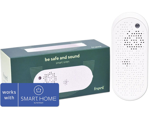 Sirène frient Smart EU (Zigbee) - Compatible avec SMART HOME by hornbach Sirène intelligente Frient avec emballage