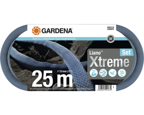 Gardena Liano Xtreme Tuyau textile Set 25 mètres