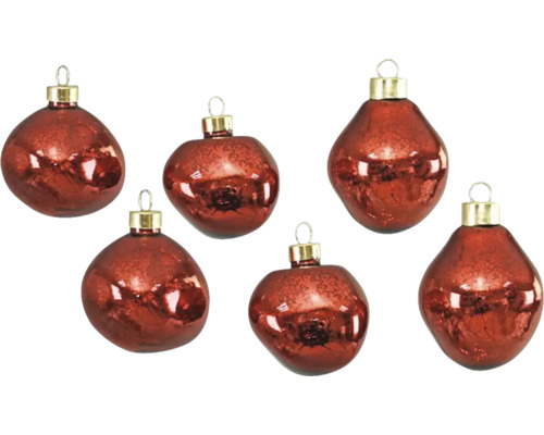 Boules de Noël Ø 6 cm rouge