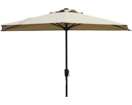 Quadratischer Gartenschirm mit Kurbelmechanismus