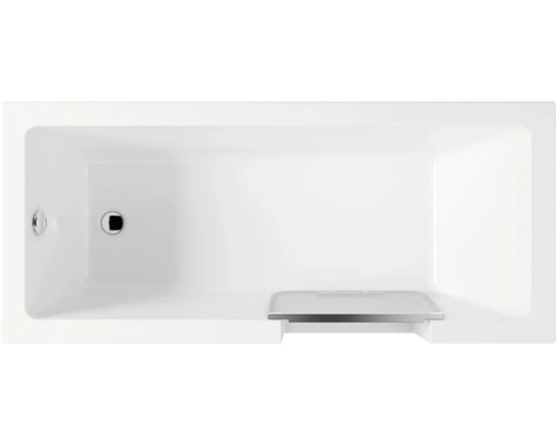 Baignoire rectangulaire avec vidange et trop-plein