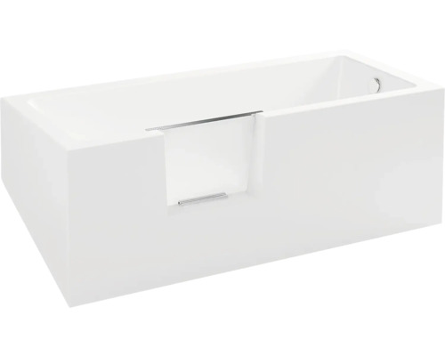 Baignoire rectangulaire avec porte de baignoire intégrée