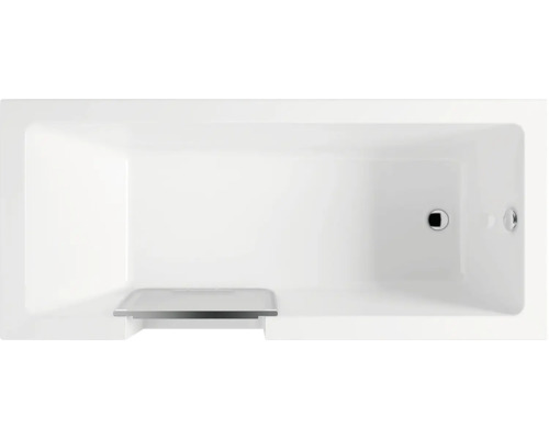 Baignoire avec porte form&style Plane Easy 75 x 170 cm blanc brillant Image d''une baignoire vue de dessus