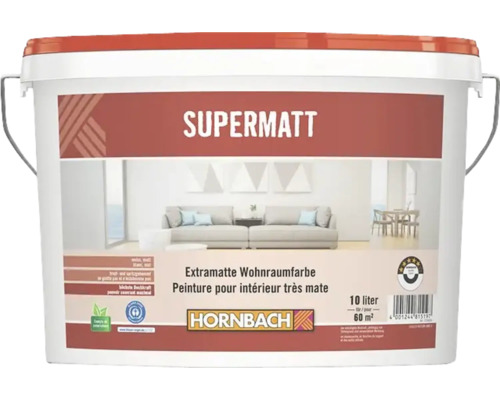 HORNBACH Wandfarbe Supermatt extramatte Wohnraumfarbe 10 l