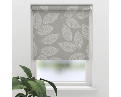 Store tamisant SOLUNA D10 feuilles beige 50x190 cm