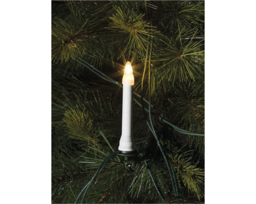 Bougie pour sapin de Noël avec clip pour fixation sur le sapin