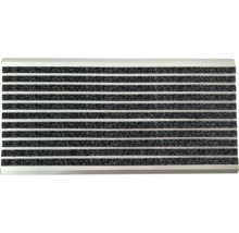 Fussmatte mit Aluminiumprofilen und textilem Einsatz