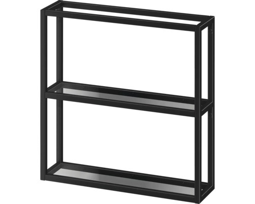 Étagère murale Cersanit ZEN lxhxp 59.5x59.5x 15 cm noir