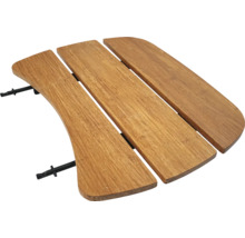 Assise en bois avec support métallique pour banc de jardin