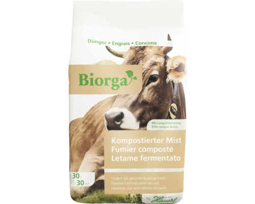 Fumier composté Hauert Biorga 30 l