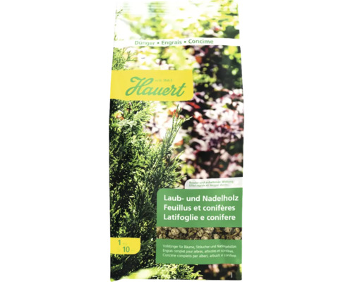 Engrais pour feuillus et conifères Hauert 1kg Engrais Hauert pour feuillus et conifères