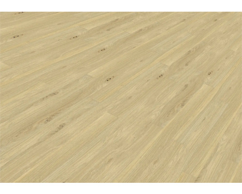 Plancher en bois de chêne posé.