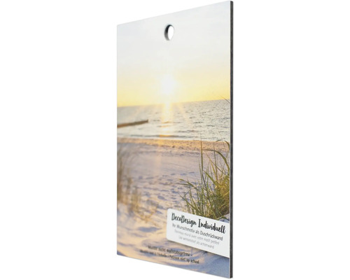 Panneau de douche avec motif de plage