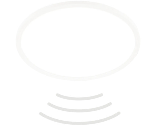Sensor Deckenlampe Move 22W 3000 lm weiss Backlight Symbol für Funkwellen
