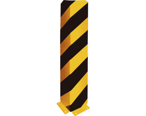 Cornière de protection en forme de L à fixer à l'aide de chevilles jaune-noir h = 804 mm Cornière de protection en forme de L à fixer à l'aide de chevilles jaune-noir h = 804 mm
