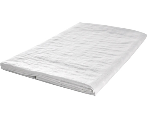 Bâche textile bâche de recouvrement 90 g/m² blanc 2 x 3 m