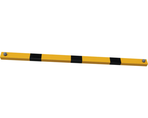 Baguette transversale tube acier 60 mm x 40 mm pour garde-corps à cheviller y compris fixation noir-jaune L = 1300 mm Baguette transversale tube acier 60 mm x 40 mm pour garde-corps à cheviller y compris fixation noir-jaune L = 1300 mm