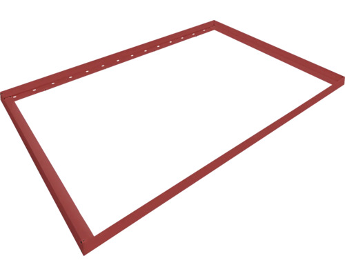 Cadre de toit Hörmann EcoStar pour toiture végétalisée abri de jardin toit en appentis type 1 RAL3004 rouge