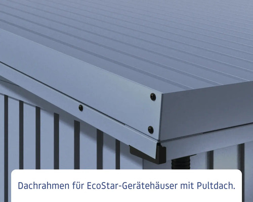 Dachrahmen für EcoStar Gerätehäuser mit Pultdach.