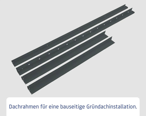 Dachrahmen zur Installation eines Gründachs
