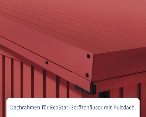 Dachrahmen für EcoStar Gerätehäuser mit Pultdach